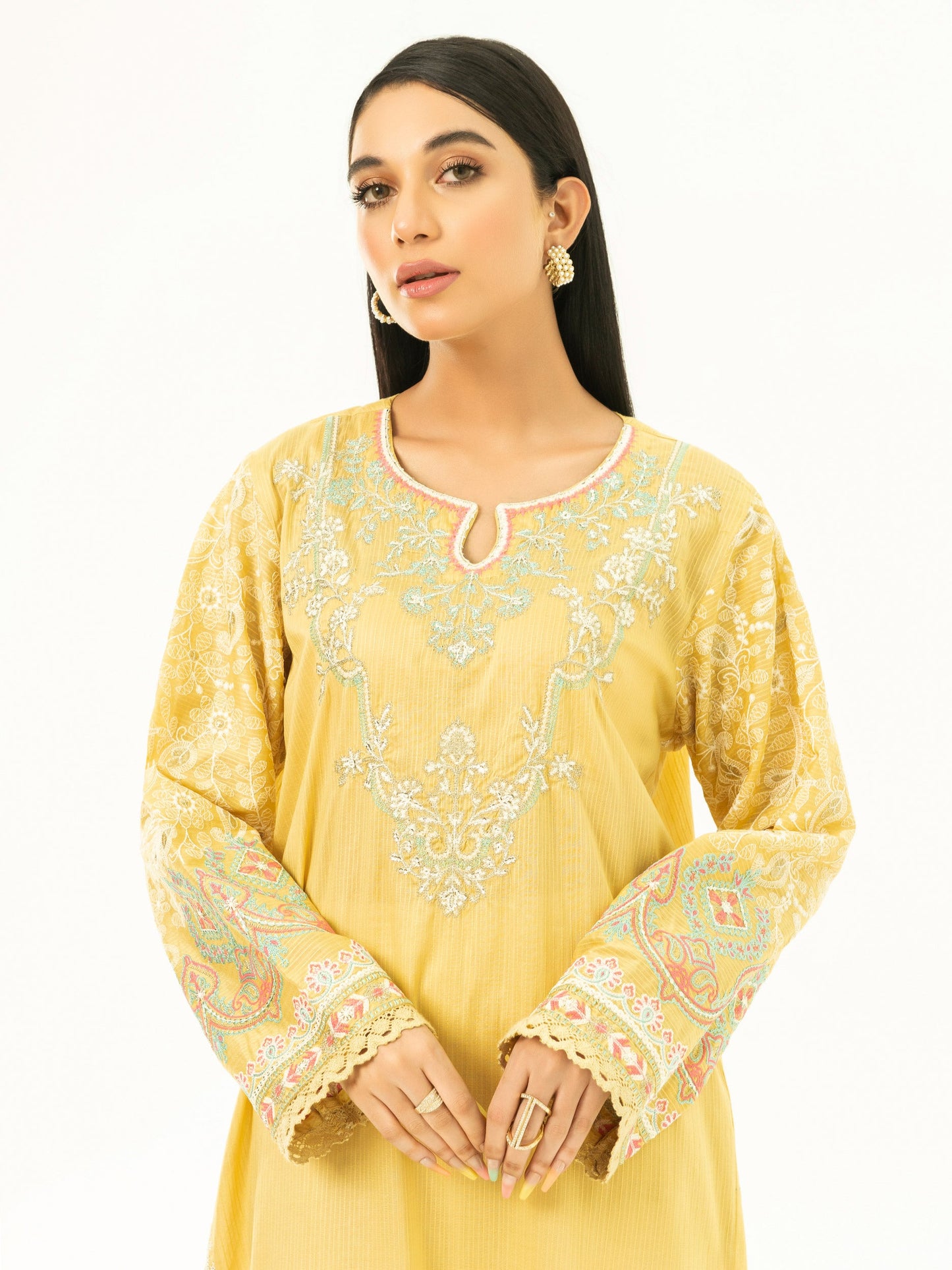 Lawn Shirt-Embroidered (Pret)