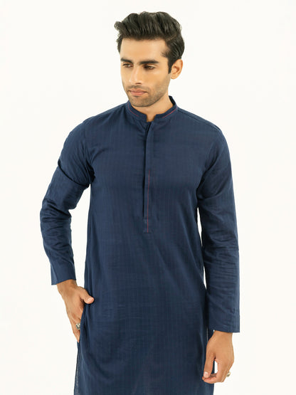 Self Jacquard Kurta