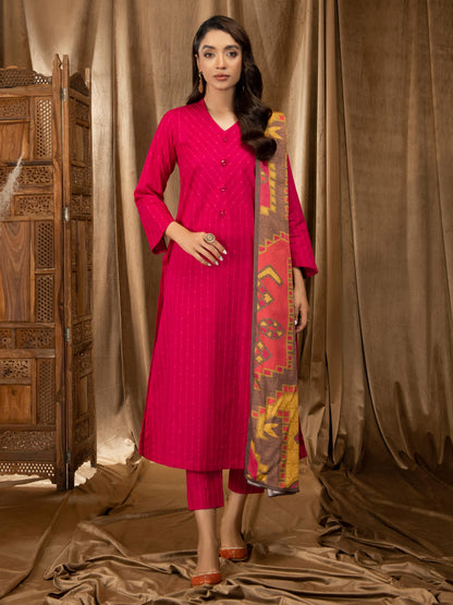 3 Piece Khaddar Suit-Printed (Unstitched)