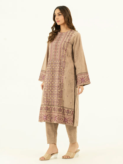 2 Piece Yarn Dyed Suit-Embroidered (Pret)