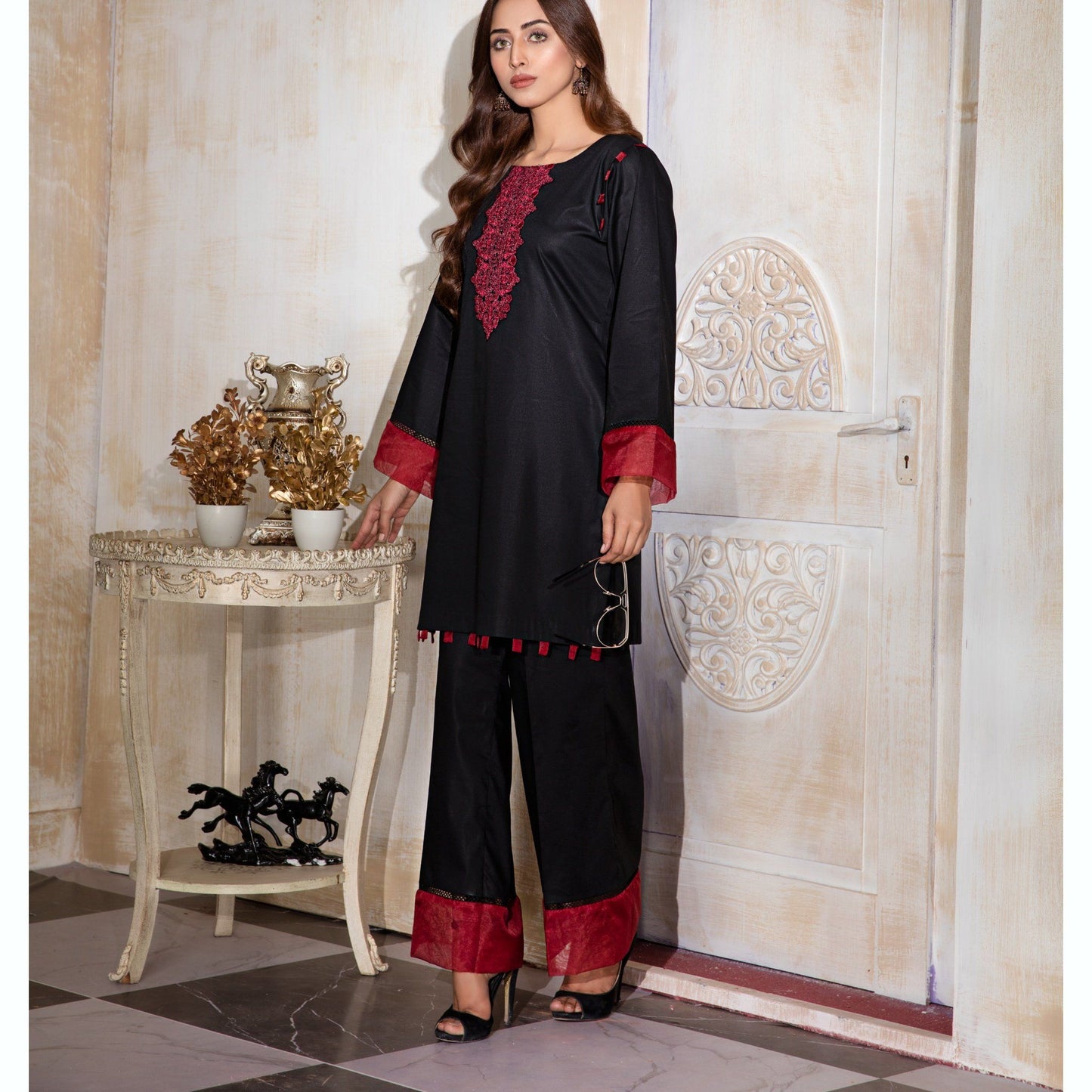 Chilgozay - Black Organza Embroidery (CC 241)