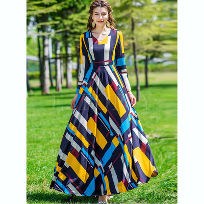 Chilgozay - Silk Geometrical Maxi ( CC 257 )