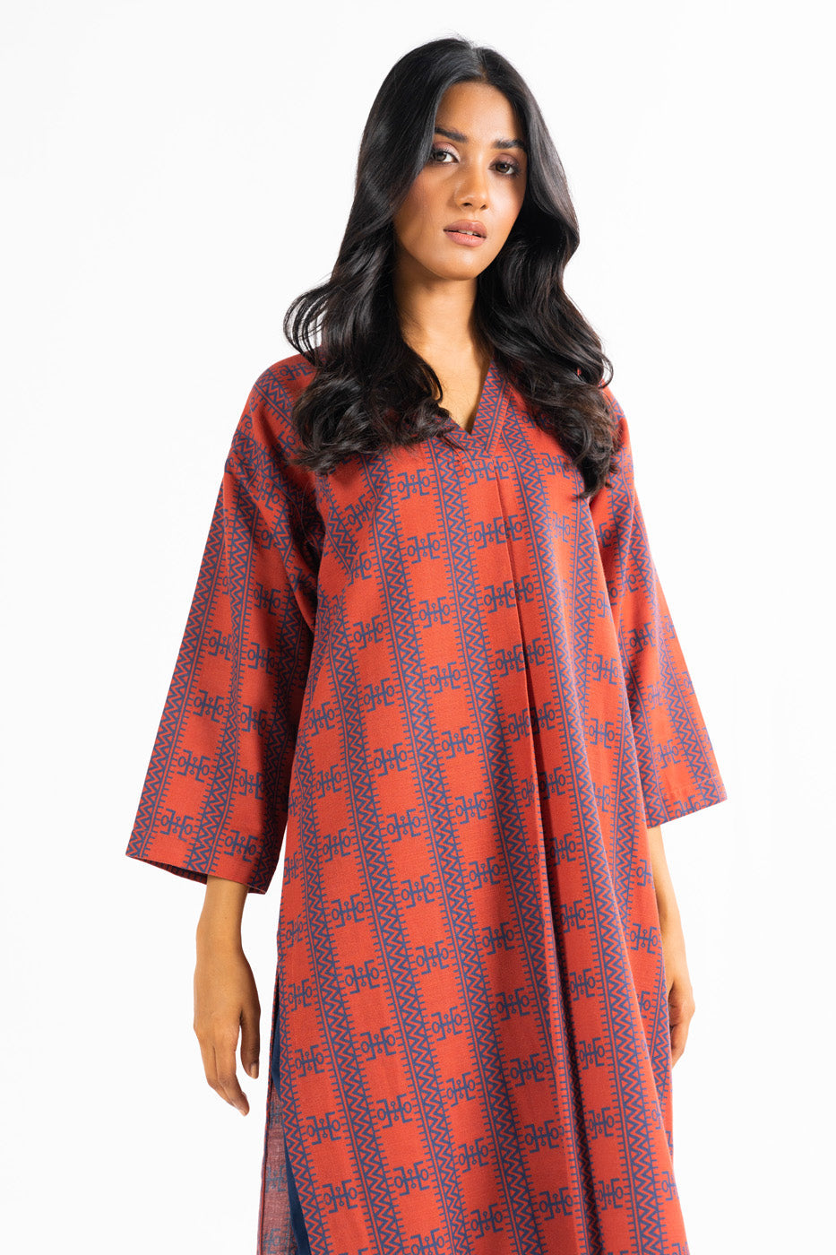 Printed Khaddar Kurti
