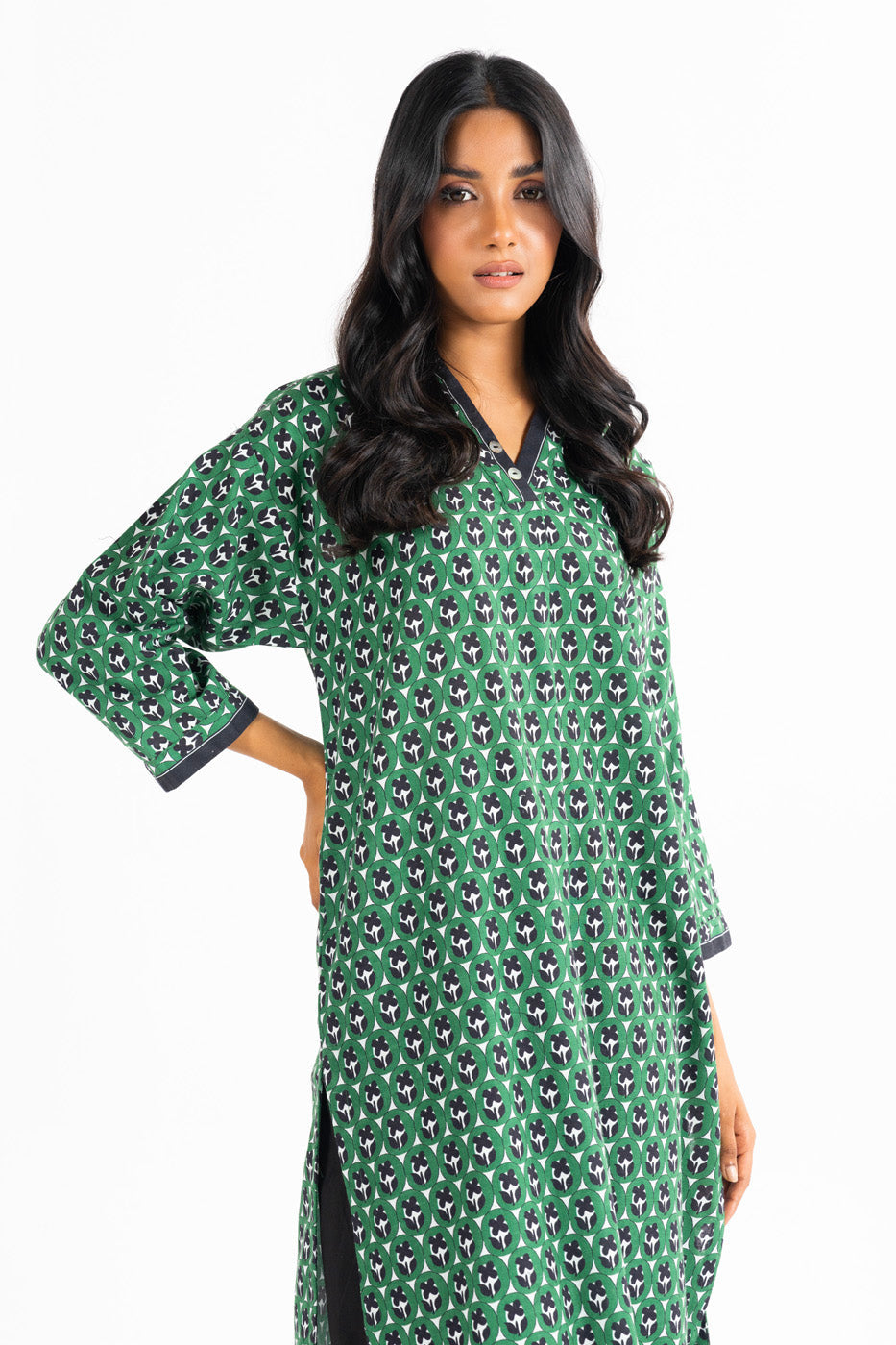 Printed Khaddar Kurti