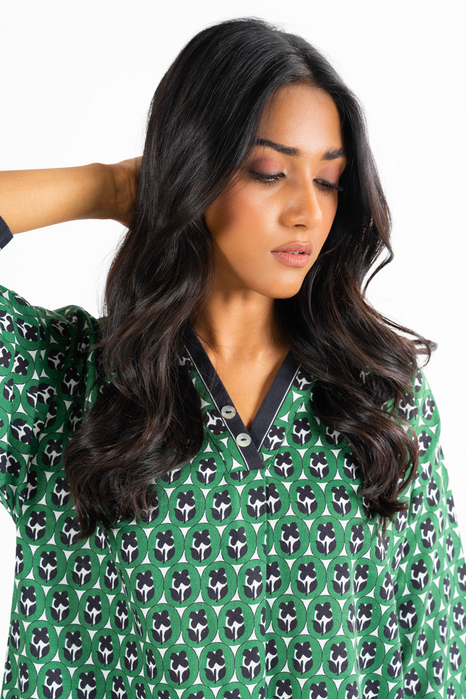 Printed Khaddar Kurti