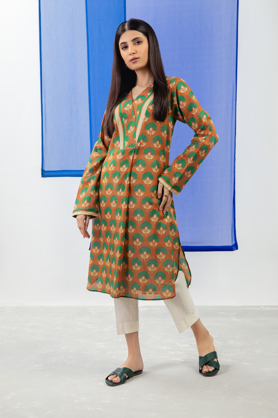 Printed Lawn Kurti