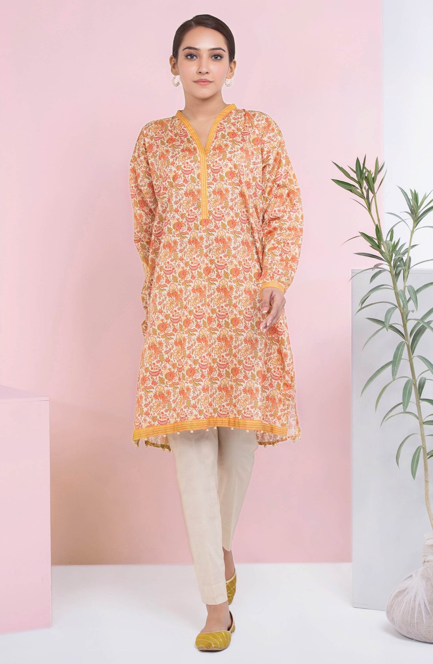 Orient - Unstitched 1 Piece Printed Lawn Shirt