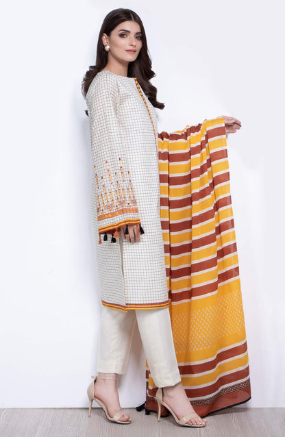 Orient - Unstitched 3 Piece Embroidered Lawn Suit