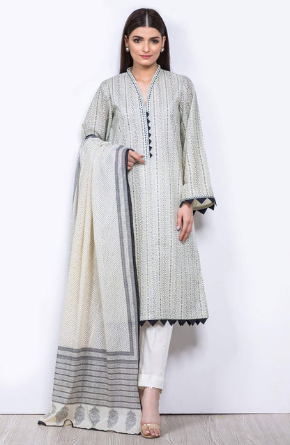 Orient - Unstitched 3 Piece Embroidered Lawn Suit