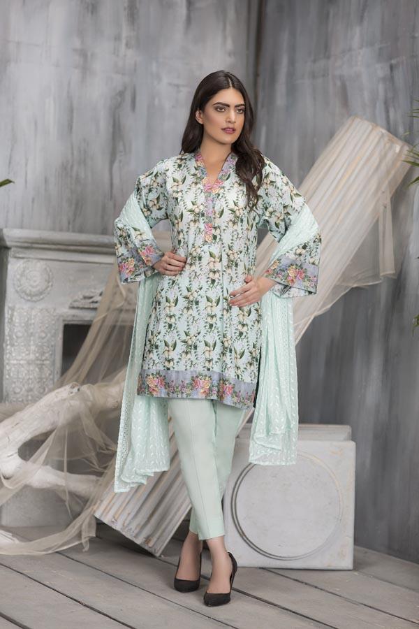 Adan's Libas - CONCH - DIGITAL PRINTED LAWN (3 PIECE)