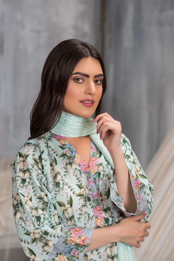Adan's Libas - CONCH - DIGITAL PRINTED LAWN (3 PIECE)