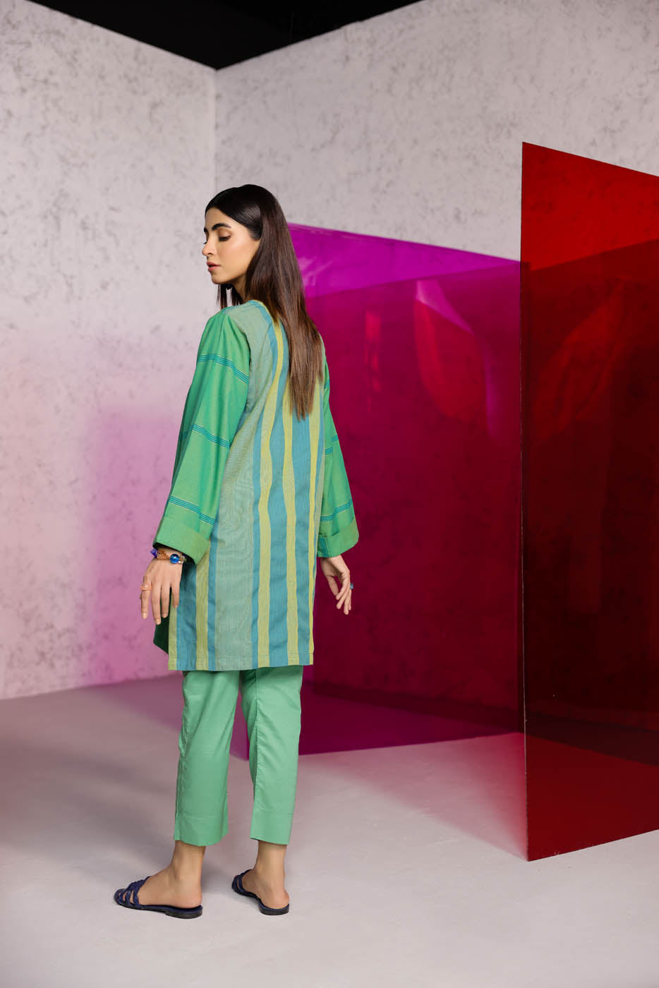 Printed Jacquard Kurti