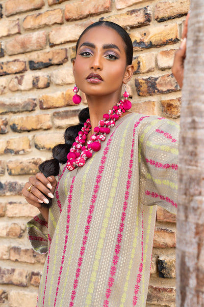 2 Pc Dyed Zari Outfit