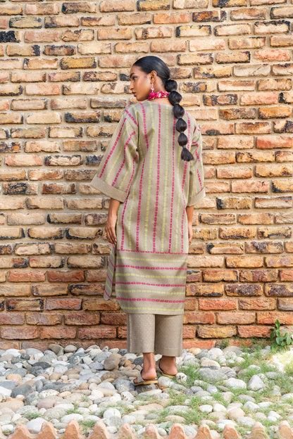 2 Pc Dyed Zari Outfit