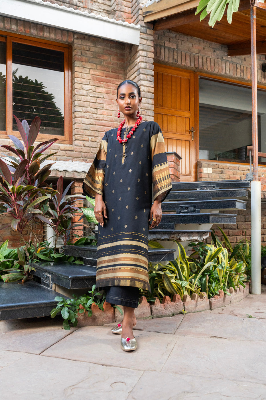 2 Pc Yarn Dyed Outfit