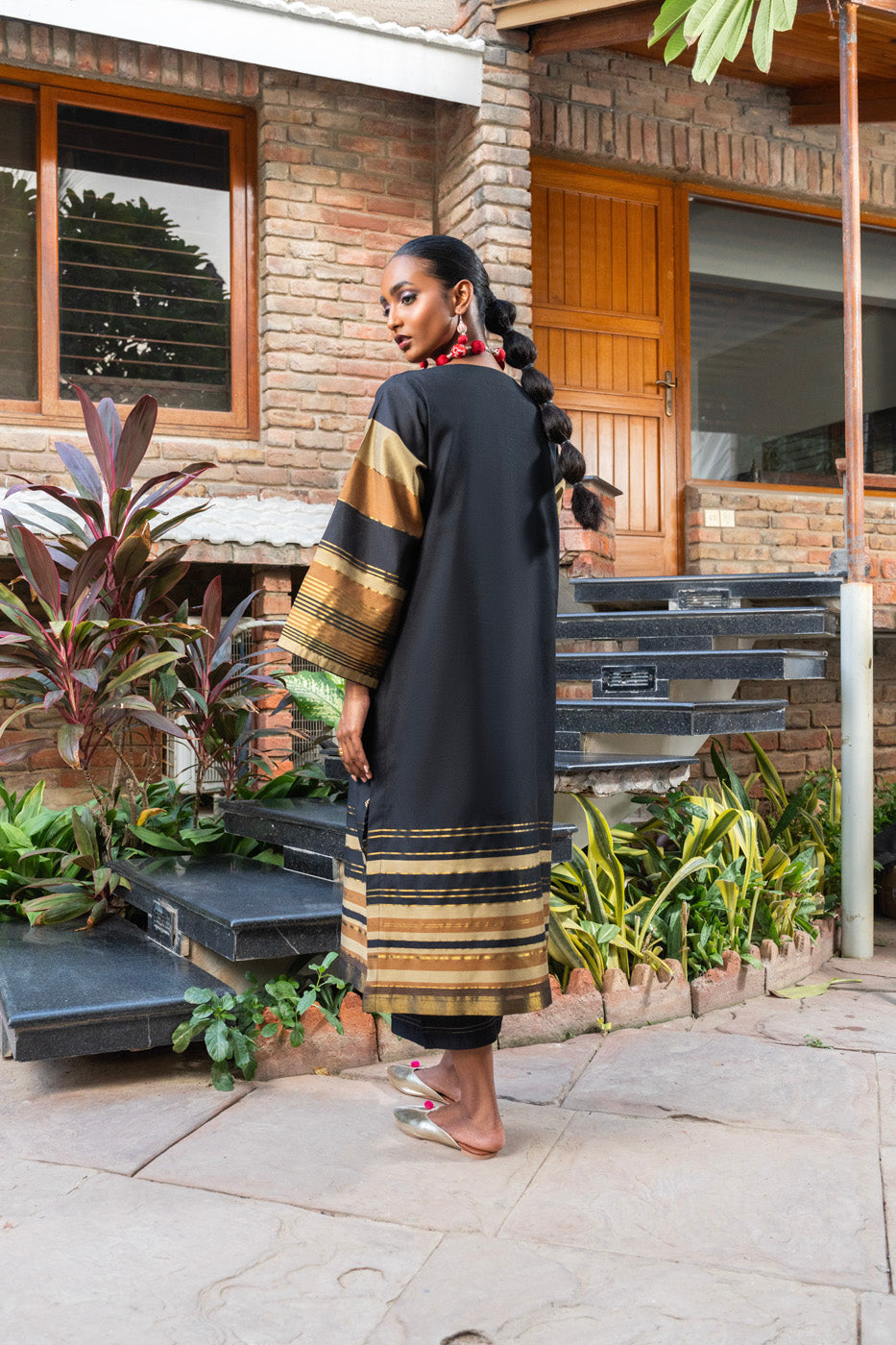 2 Pc Yarn Dyed Outfit