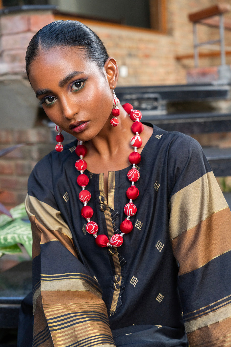 2 Pc Yarn Dyed Outfit