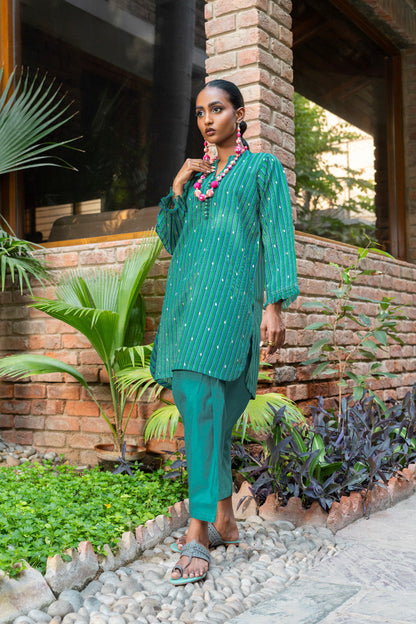 2 Pc Yarn Dyed Outfit