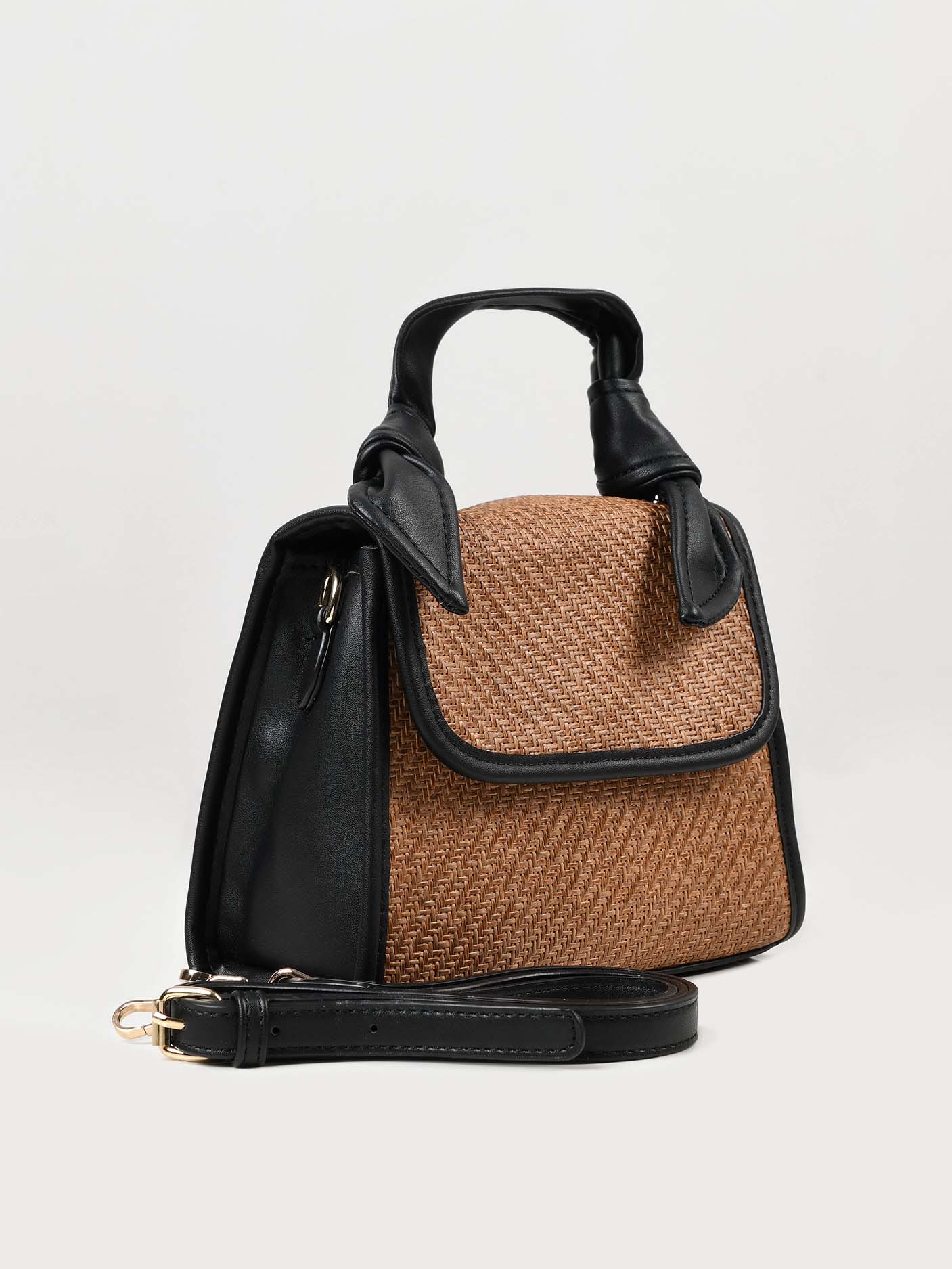 Limelight - Woven Textured Handbag