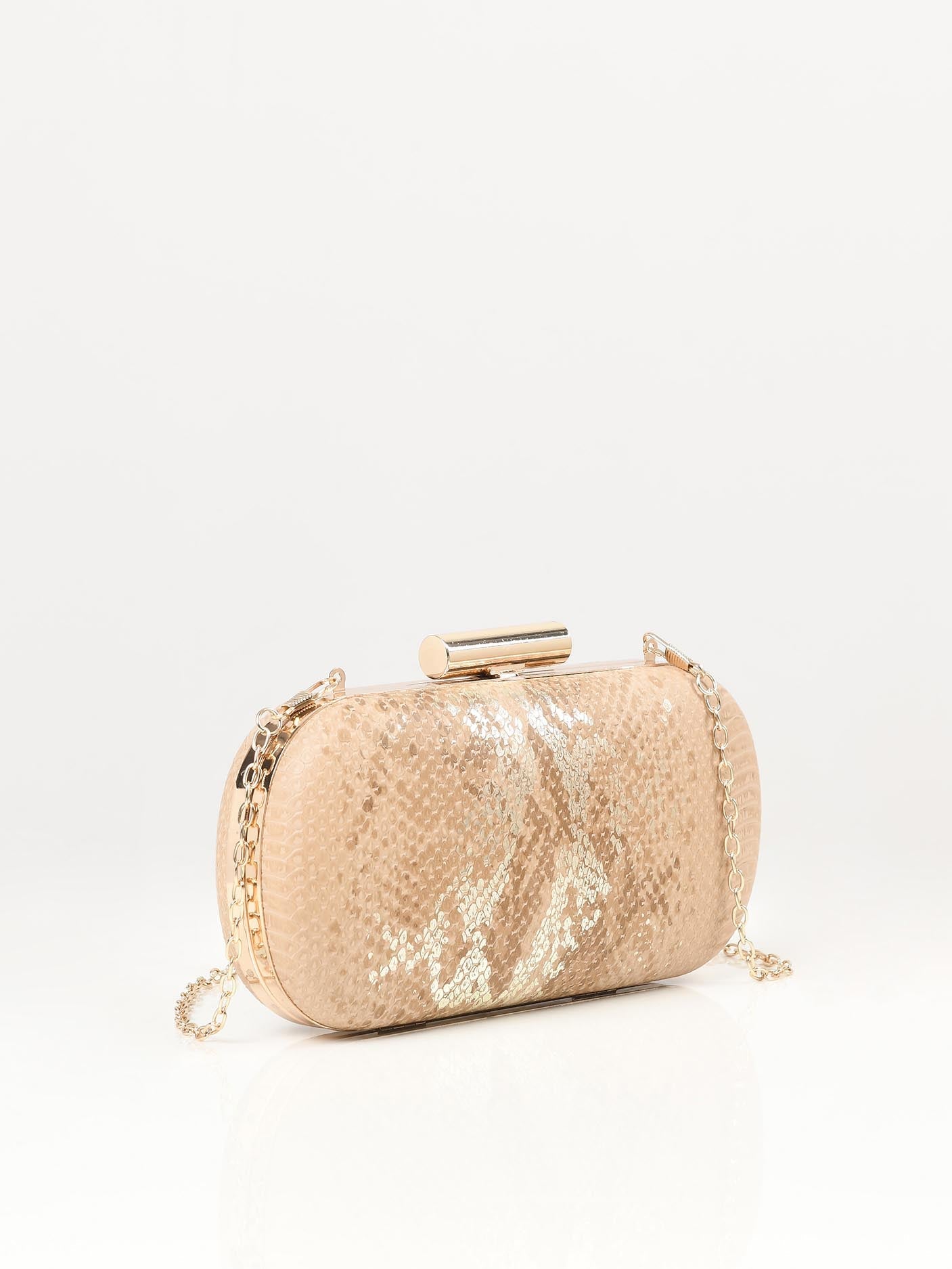 Limelight - Textured Oval Clutch