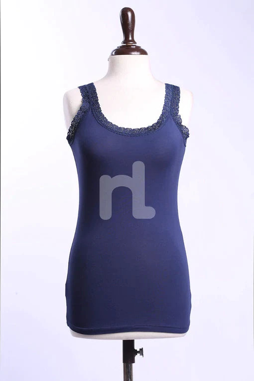 Nishat Linen - Navy Blue Camisole-428830121-S-22