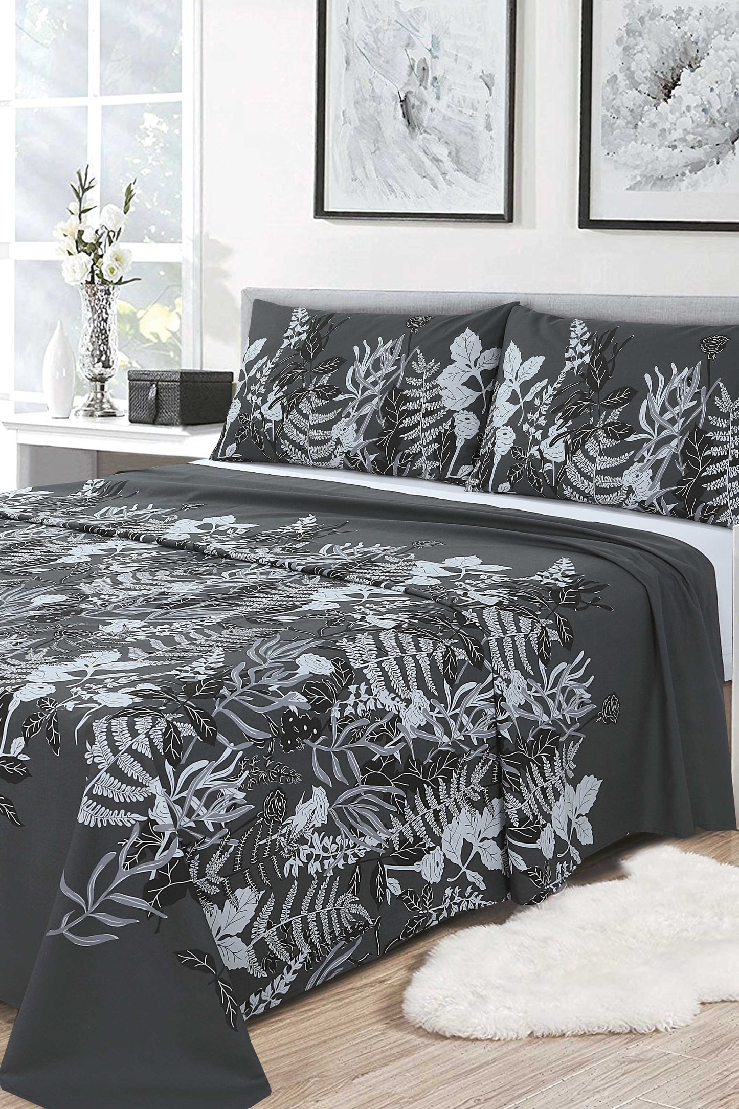 Nishat Linen - Camouflage Floral Sheet Set