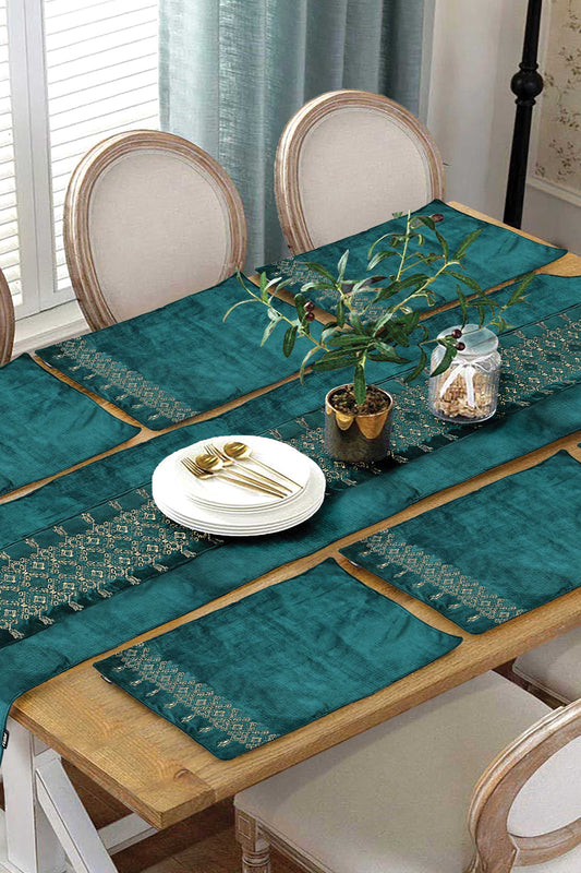 Nishat Linen - Capri Table Runner Set - 7 Piece