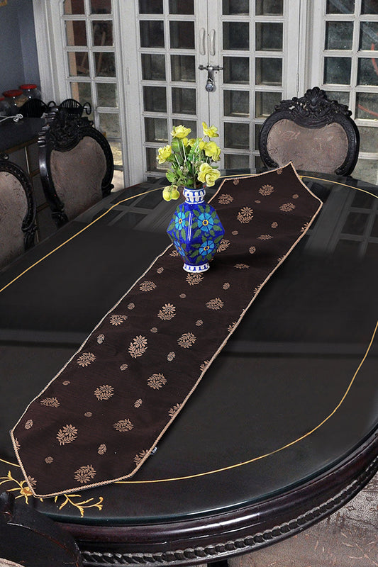 Nishat Linen - Chocolate Fudge Table Runner 1PC