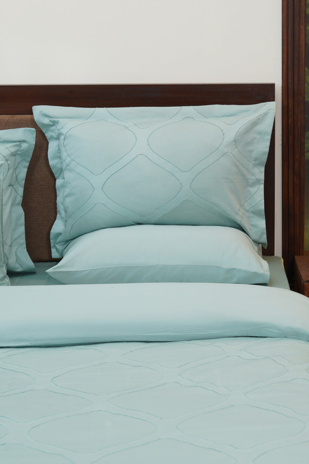 Clip Jacquard Blue - Quilt Cover