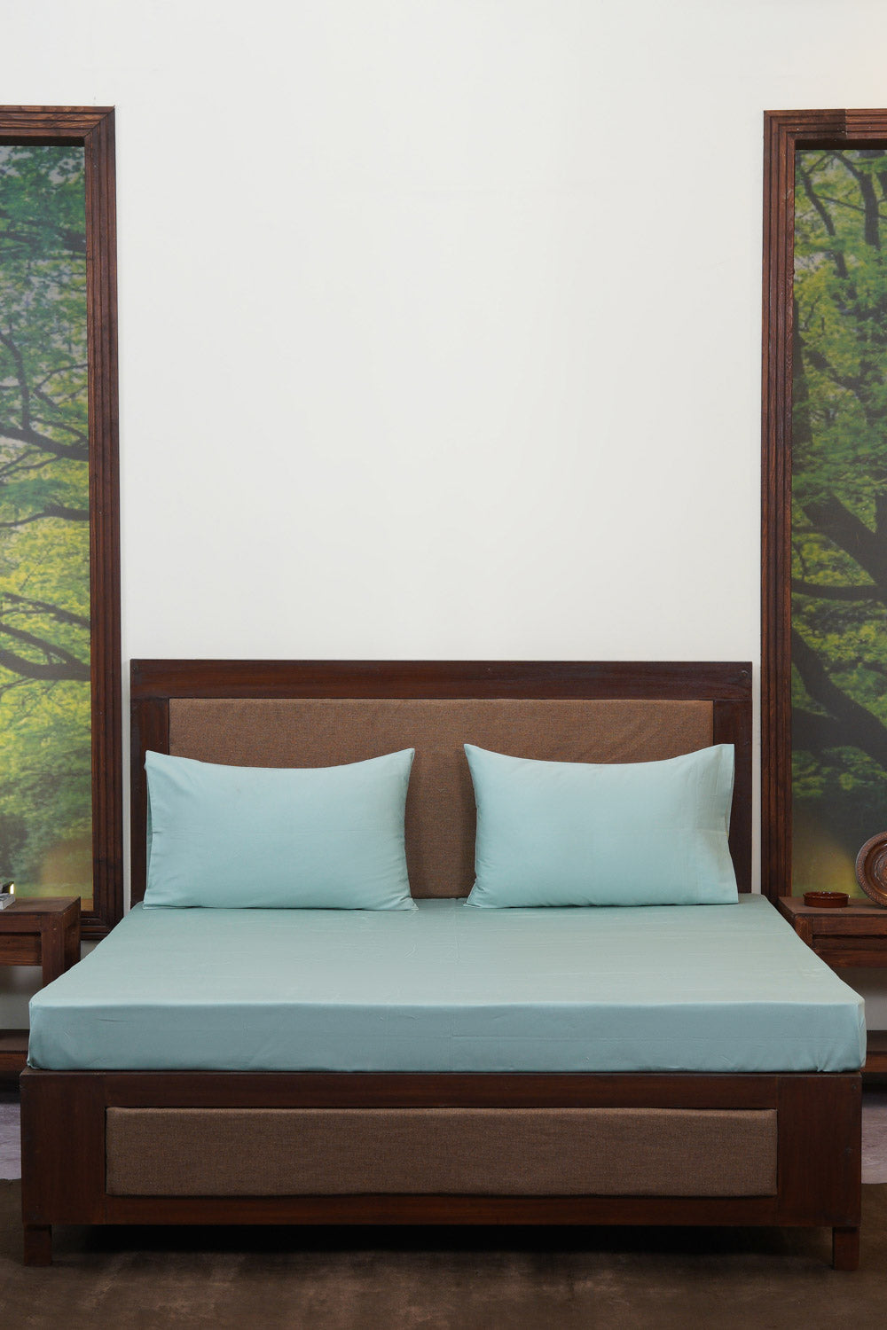 Clip Jacquard Blue - Fitted Sheet