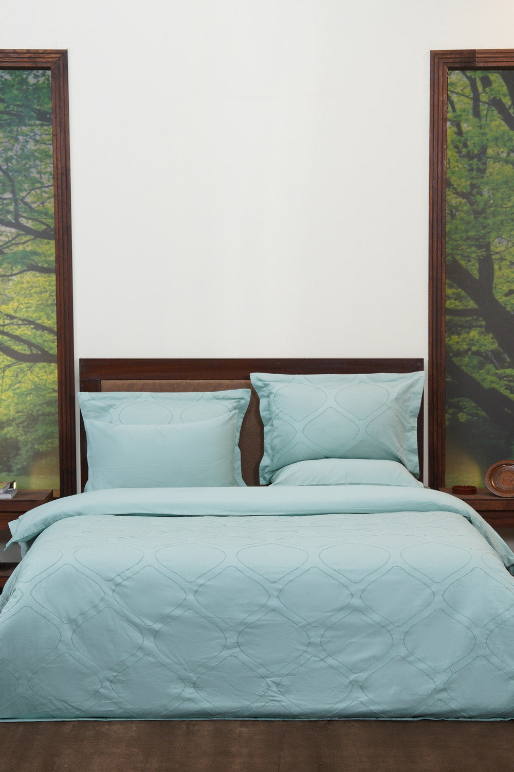 Clip Jacquard Blue - Quilt Cover