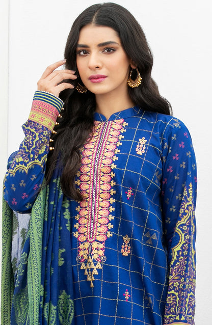 Orient - Unstitched 3 Piece Embroidered Lawn Suit