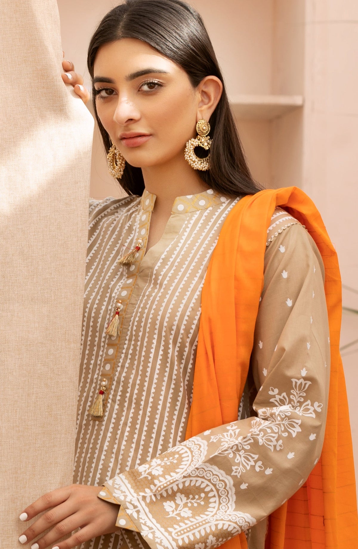 Orient - Unstitched 3 Piece Printed Lawn Suit