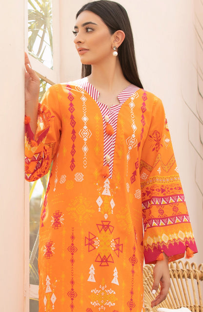 Orient - Unstitched 2 Piece Printed Lawn Shirt Trouser