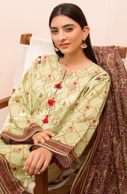 Orient - Unstitched 2 Piece Printed Lawn Shirt Dupatta