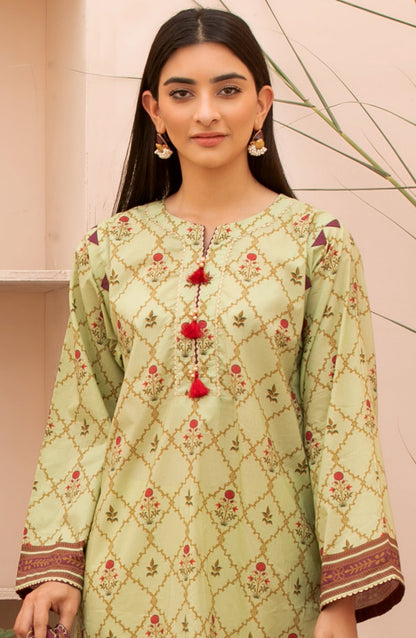 Orient - Unstitched 2 Piece Printed Lawn Shirt Dupatta