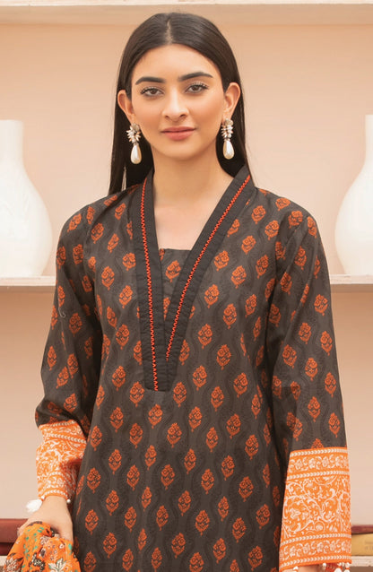 Orient - Unstitched 2 Piece Printed Lawn Shirt Dupatta