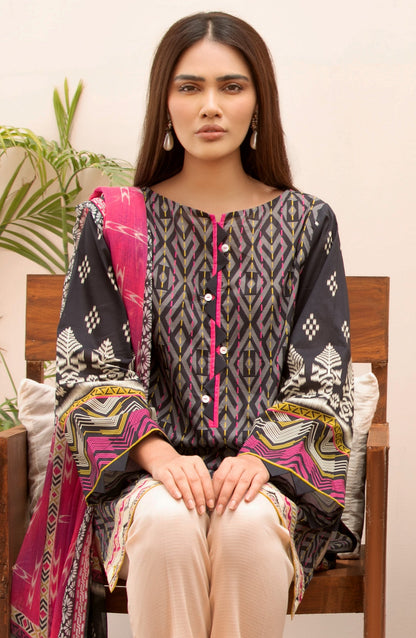 Orient - Unstitched 2 Piece Printed Lawn Shirt Chiffon Dupatta