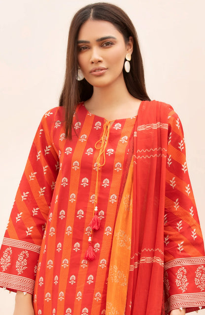 Orient - Unstitched 2 Piece Printed Lawn Shirt Chiffon Dupatta