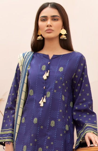Orient - Unstitched 2 Piece Printed Lawn Shirt Chiffon Dupatta
