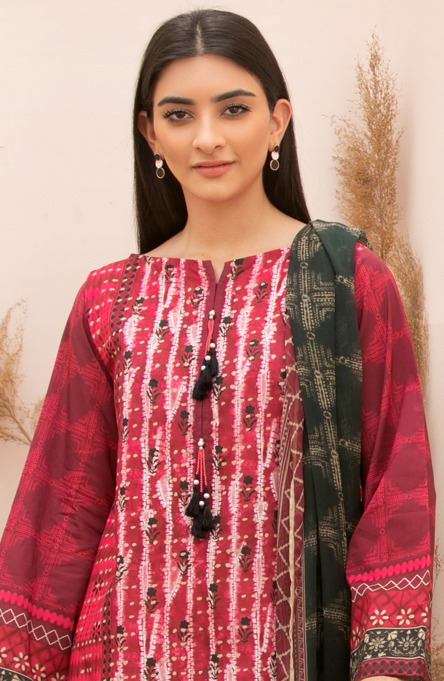 Orient - Unstitched 2 Piece Printed Lawn Shirt Chiffon Dupatta