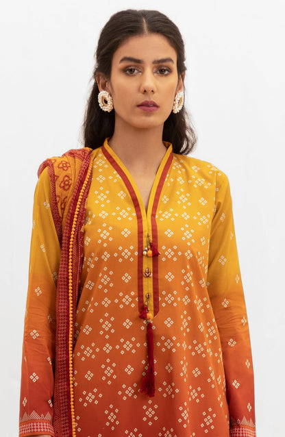 Orient - Unstitched 2 Piece Printed Lawn Shirt and Chiffon Dupatta