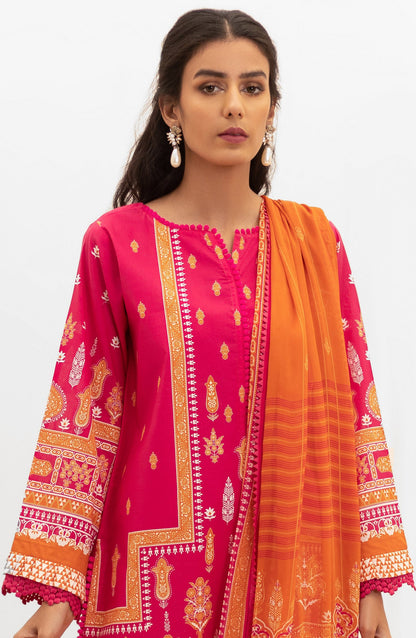 Orient - Unstitched 2 Piece Printed Lawn Shirt and Chiffon Dupatta
