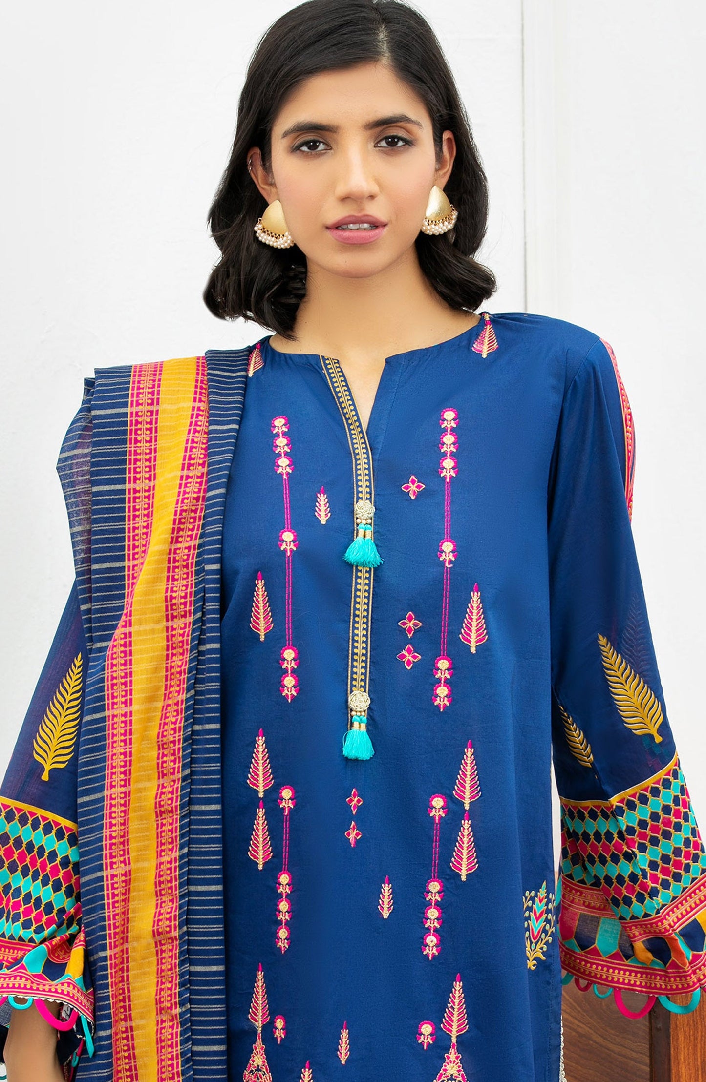 Orient - Unstitched 3 Piece Embroidered Lawn Suit