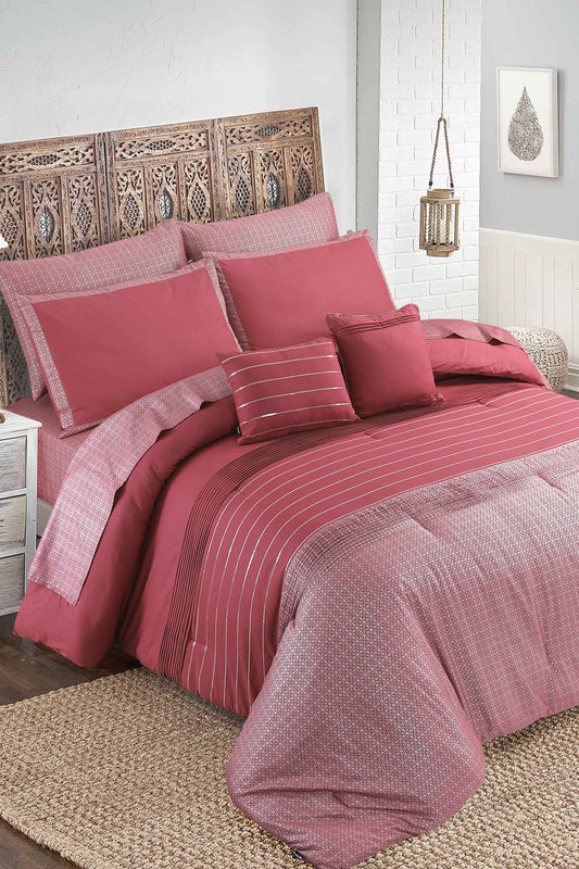 Nishat Linen - Cranberry Bed In A Bag