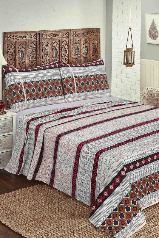 Nishat Linen - Cross Stitch Sheet Set