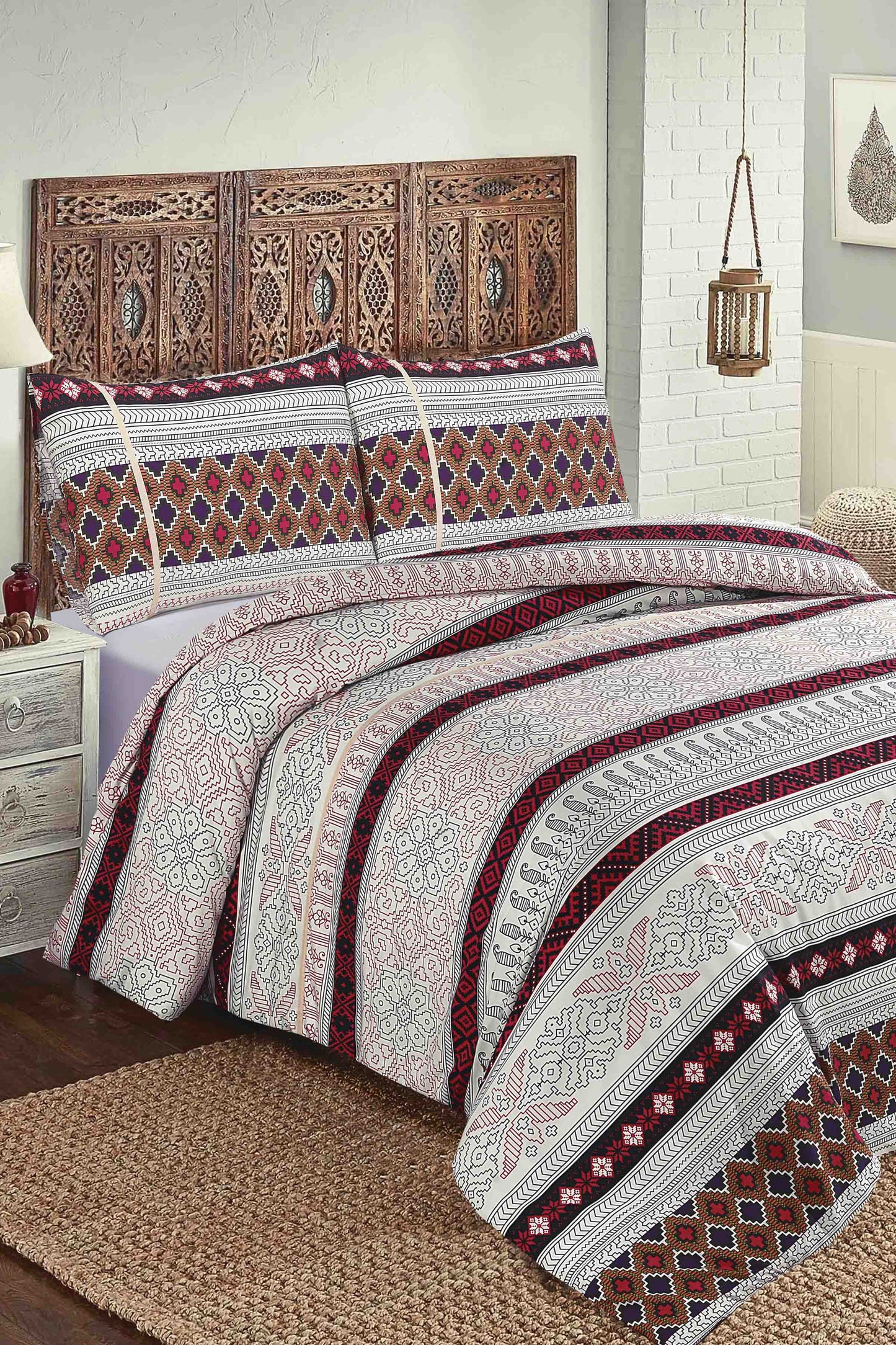 Nishat Linen - Cross Stitch Duvet Cover