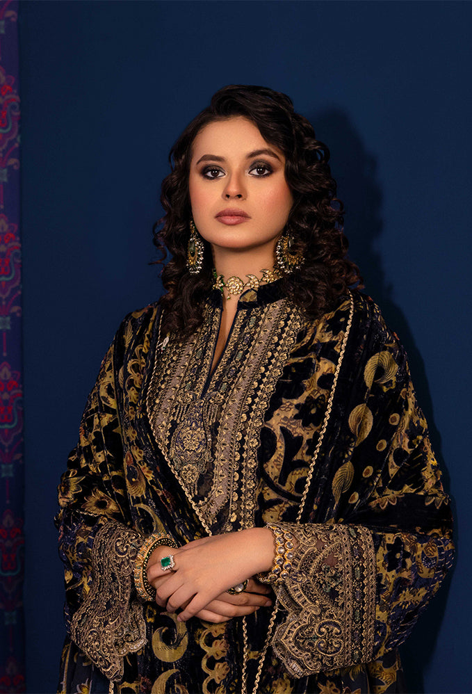 Adan's Libas - Plachi Embroidered Unstitched 5401