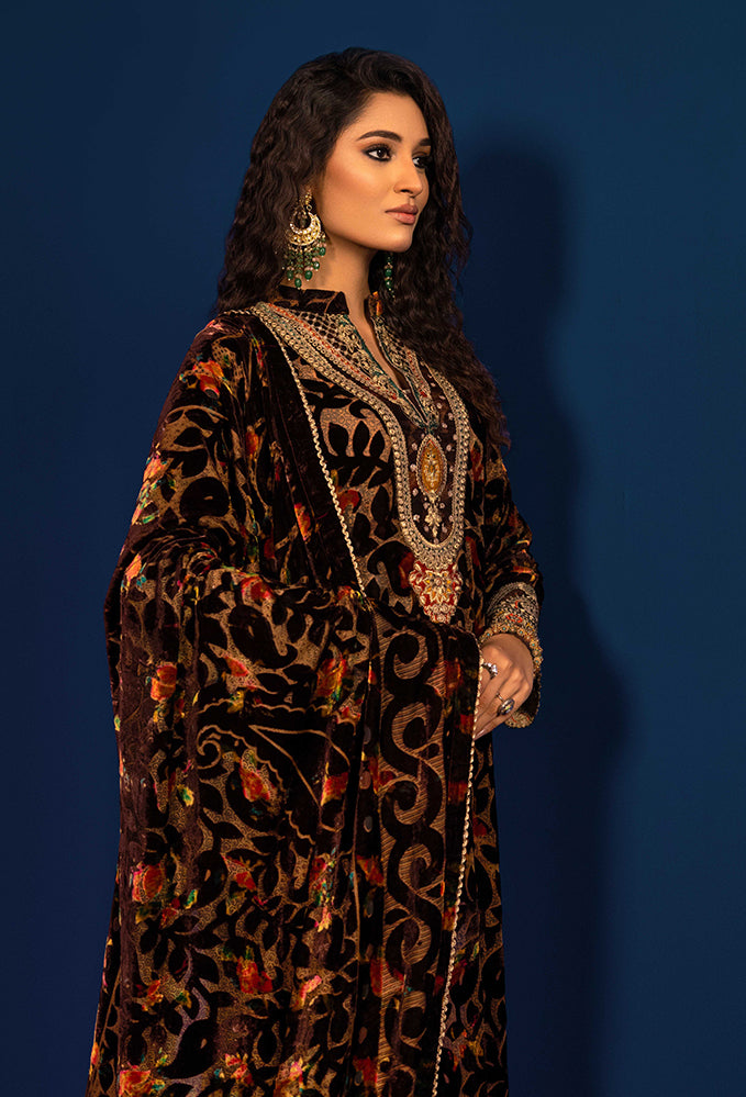 Adan's Libas - Plachi Embroidered Unstitched 5404