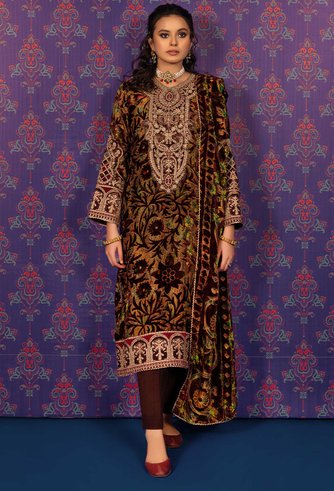 Adan's Libas - Plachi Embroidered Unstitched 5406